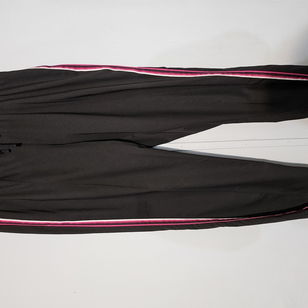 LifeTrack Black Joggers with Pink Stripes
